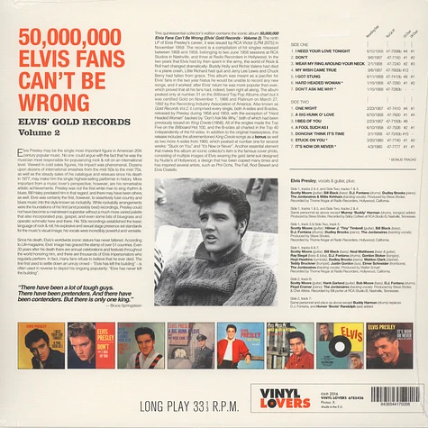 Elvis Presley - 50.000.000 Elvis Fans Can't Be Wrong (Elvis Gold Records Volume 2)