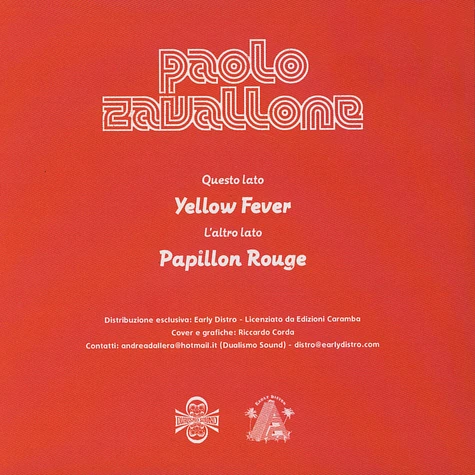 Paolo Zavallone - Yellow Fever / Papillon Rouge
