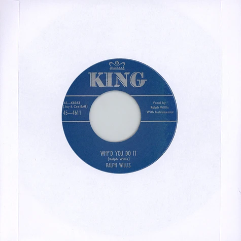 Ralph Willis - Why’D You Do It/ Going To Hop On Down The Line