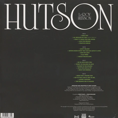Leroy Hutson - Anthology 1972 – 1984