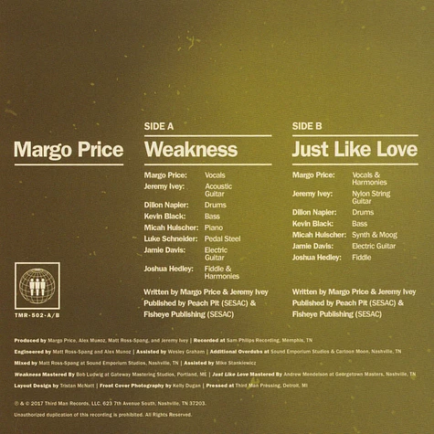 Margo Price - Weakness / Just Like Love (Weakness EP 1/2)