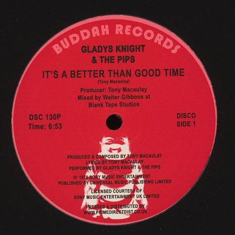 Gladys Knight & The Pips - It's a Better Than Good Time / Saved By the Grace of Your Love