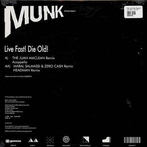 Munk with Asia Argento - Live Fast! Die Old!