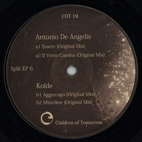 Antonio De Angelis / Kolde - Split EP 6