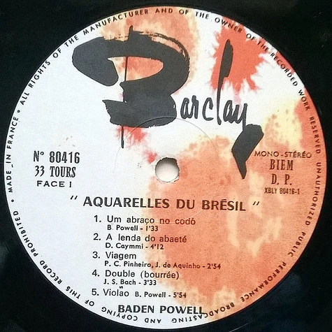 Baden Powell - Aquarelles Du Brésil