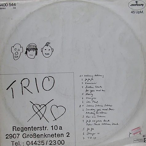 Trio - Da Da Da Ich Lieb Dich Nicht Du Liebst Mich Nicht Aha Aha Aha