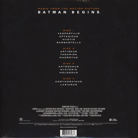 Hans Zimmer & James Newton Howard - OST Batman Begins Colored Vinyl Edition