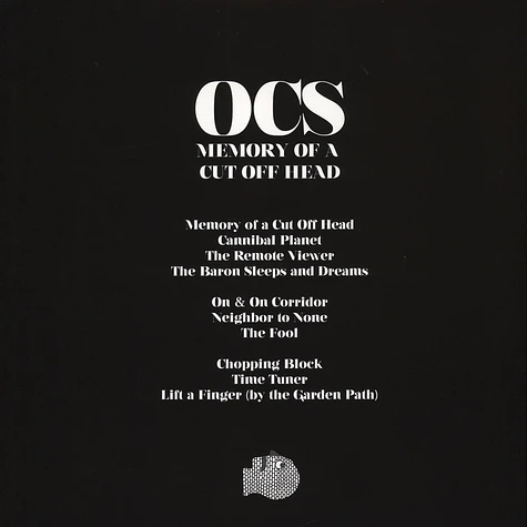 OCS (Oh Sees (Thee Oh Sees)) - Memory Of A Cut Off Head Black Vinyl Edition