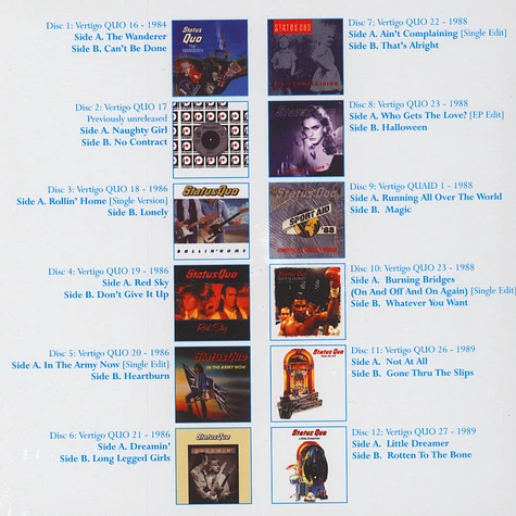 Status Quo - The Vinyl Singles Collection 1984-1989 Box