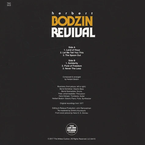 Herbert Bodzin - Revival The Electric Jazz Rock Recordings