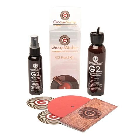 GrooveWasher - G2 Record Cleaning Fluid Kit - 2 oz Mist Spray & 4 oz Refill