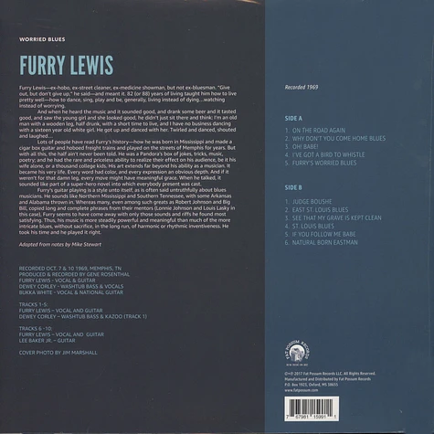 Furry Lewis - Worried Blues