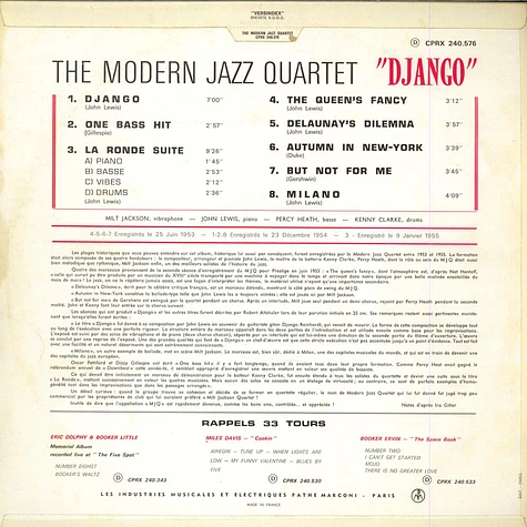 The Modern Jazz Quartet - Django