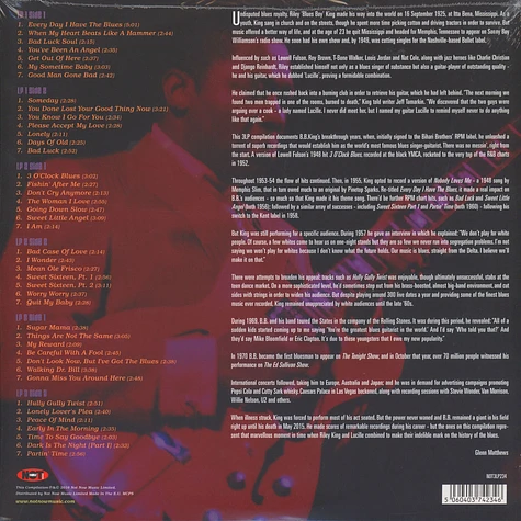 B.B. King - Nothin' But … Bad Luck Transparent Blue Vinyl Edition