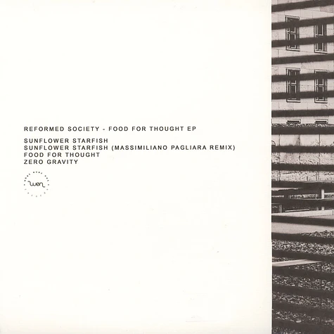 Reformed Society - Food For Thought EP Massimiliano Pagliara Remix