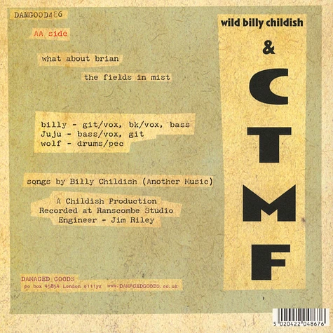 Wild Billy Childish & CTMF - What About Brian / The Fields In Mist