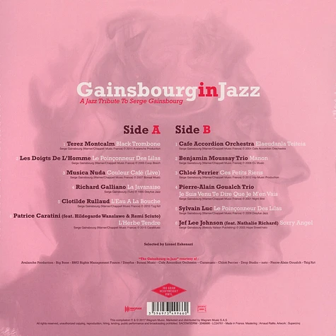 Serge Gainsbourg - Gainsbourg In Jazz