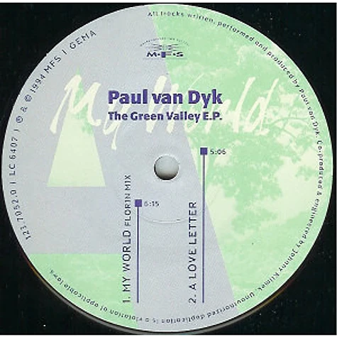 Paul van Dyk - The Green Valley E.P.