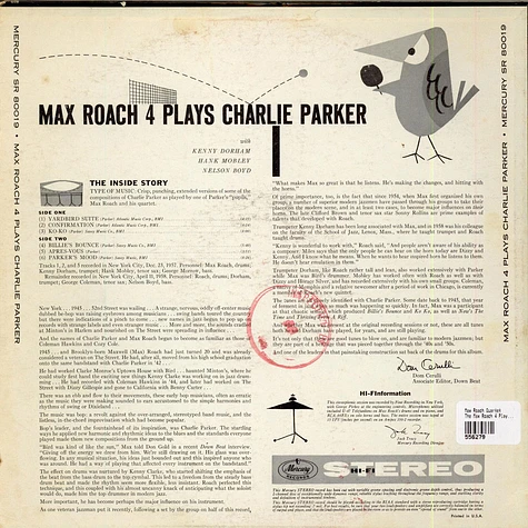 Max Roach Quartet - The Max Roach 4 Plays Charlie Parker