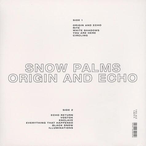 Snow Palms - Origin And Echo