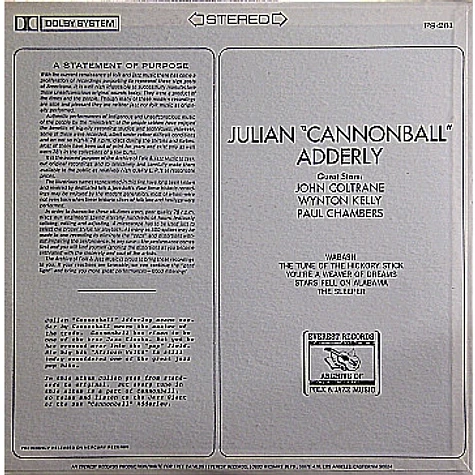 Cannonball Adderley - Julian "Cannonball" Adderly