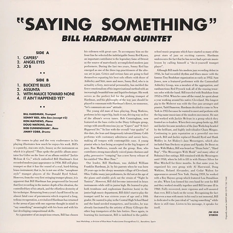 The Bill Hardman Quintet - Saying Something