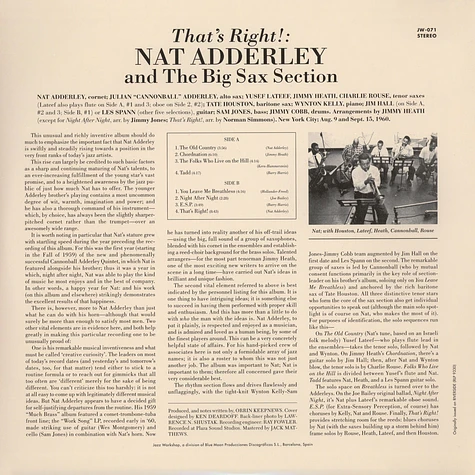 Nat Adderley - That's Right!