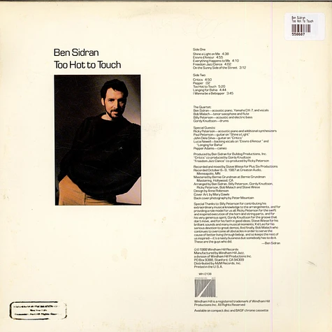 Ben Sidran - Too Hot To Touch