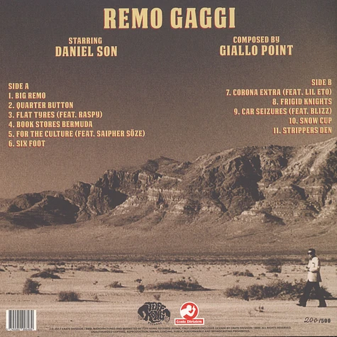 Daniel Son & Giallo Point - Remo Gaggi Clear Vinyl Edition