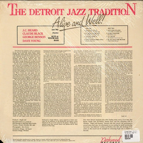 Claude Black, J.C. Heard, George Benson , Dave Young - The Detroit Jazz Tradition - Alive And Well!