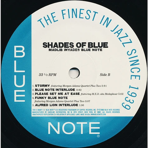 Madlib - Shades Of Blue (Madlib Invades Blue Note)