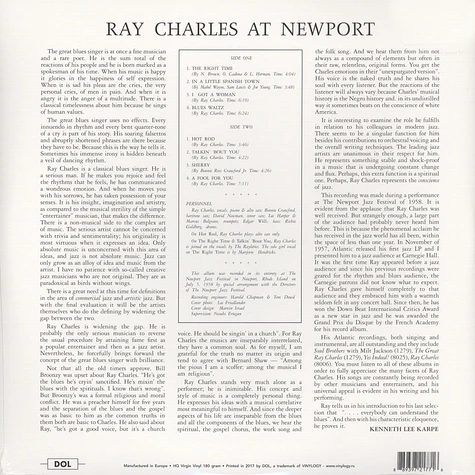 Ray Charles - At Newport Gatefold Sleeve Edition