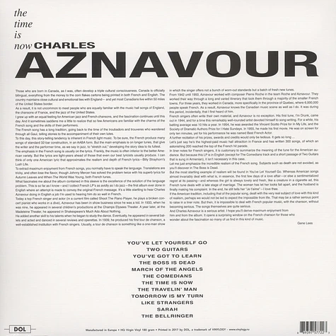 Charles Aznavour - The Time Is Now
