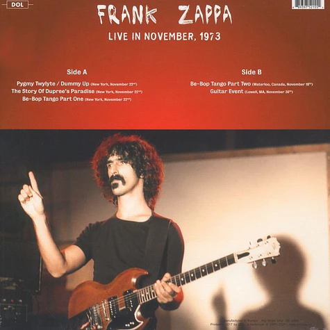 Frank Zappa - Live in November 1973