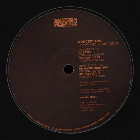 Concept E25 - Tokyo Underground EP