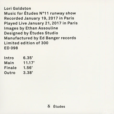 Lori Goldston - Music For études N°11