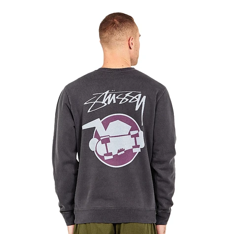 Stüssy - Skateman Pigment Dyed Crew Sweater
