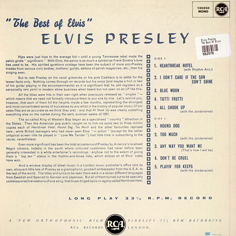 Elvis Presley - The Best Of Elvis