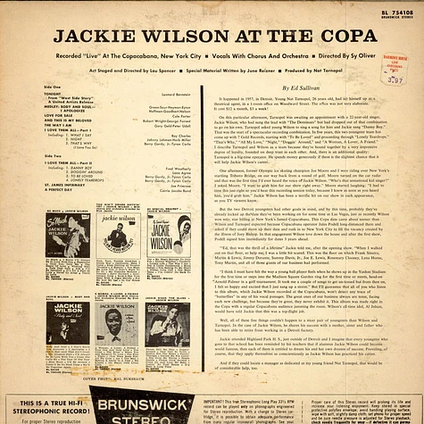 Jackie Wilson - Jackie Wilson At The Copa