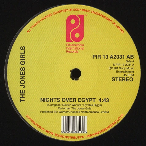 The Jones Girls - Nights Over Egypt