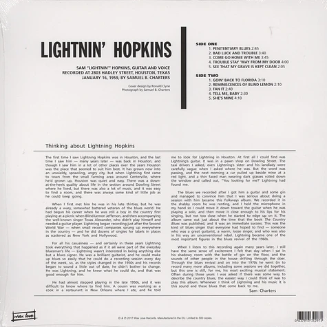 Lightnin Hopkins - Lightnin Hopkins