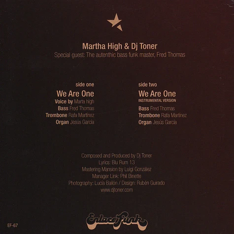 Marta High & DJ Toner - We Are One