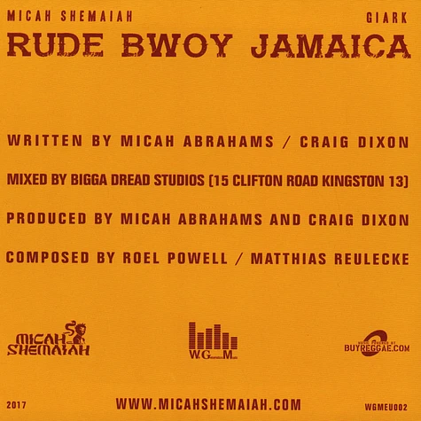 Micah Shemaiah & Giark - Rude Bwoy Jamaica / Version