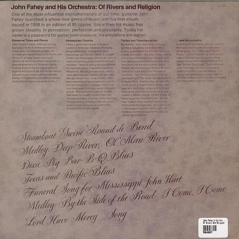 John Fahey & His Orchestra - Of Rivers And Religion