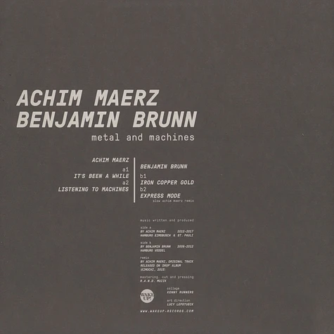 Achim Maerz / Benjamin Brunn - Metal and Machines