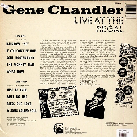 Gene Chandler - Live At The Regal