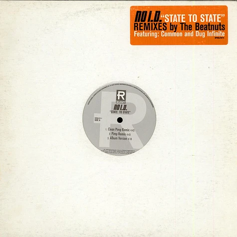 No I.D. Featuring Common And Dug Infinite - State To State (Remixes)