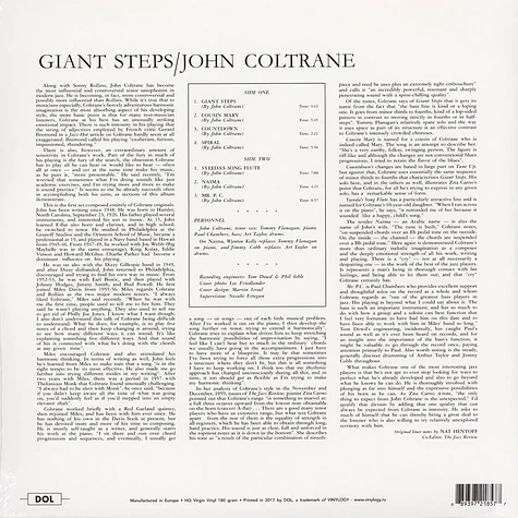 John Coltrane - Giant Steps Gatefold Sleeve Edition