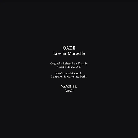Oake - Oake - Live in Marseille