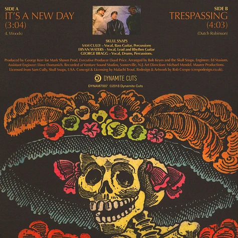 Skull Snaps - It’s A New Day / Trespassing